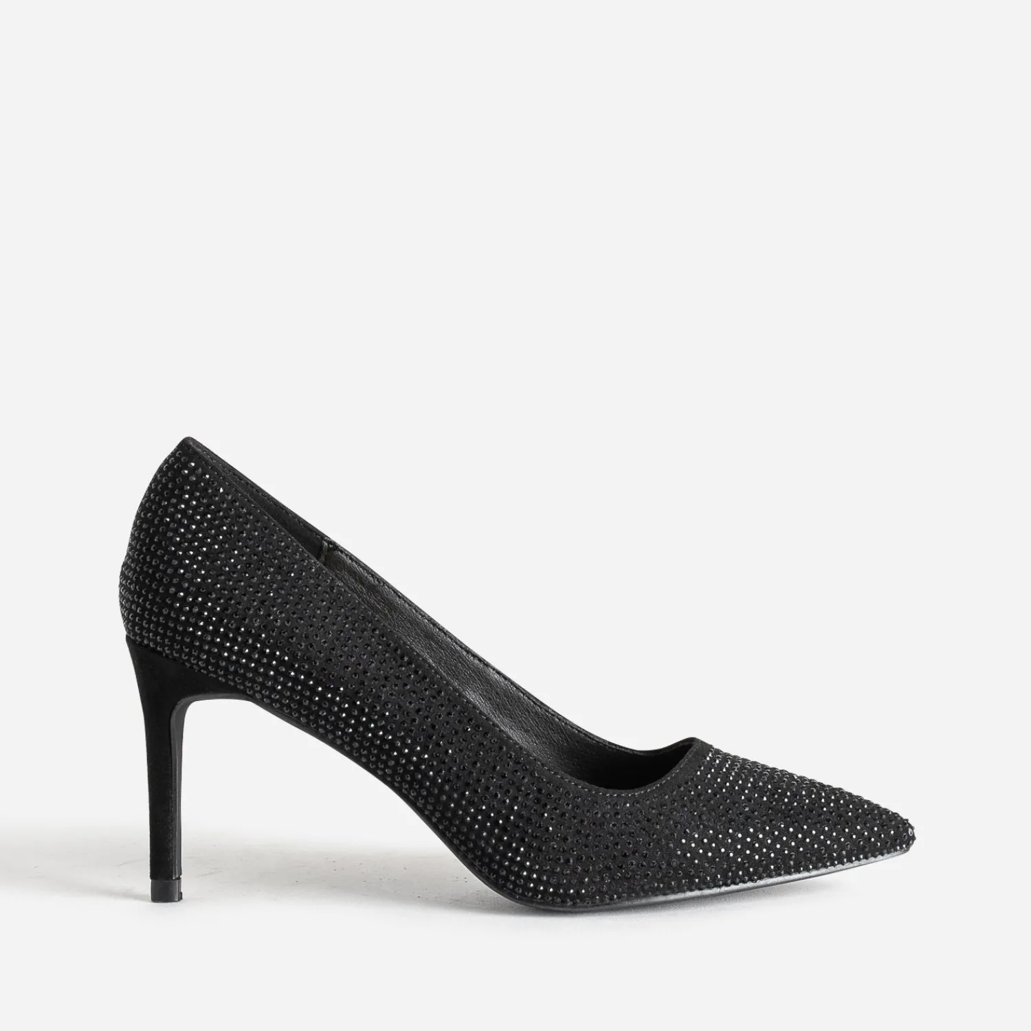 Texto Escarpins^Escarpin stiletto décor strass NOIR