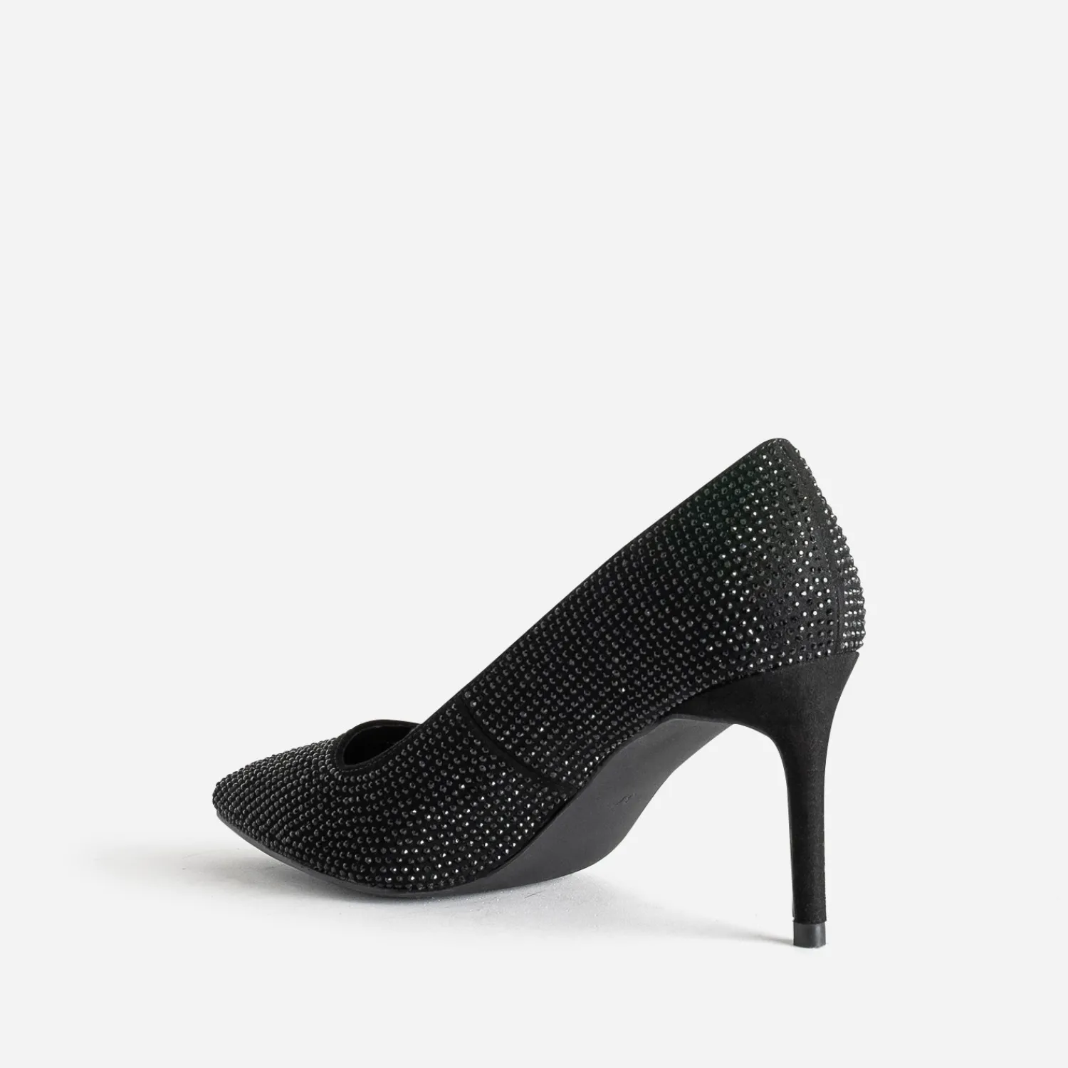 Texto Escarpins^Escarpin stiletto décor strass NOIR