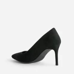 Texto Escarpins^Escarpin suédé éco-conçu à talon fin NOIR