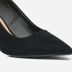 Texto Escarpins^Escarpin suédé éco-conçu à talon fin NOIR