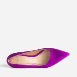 Texto Escarpins^Escarpin satiné avec découpe biais VIOLET