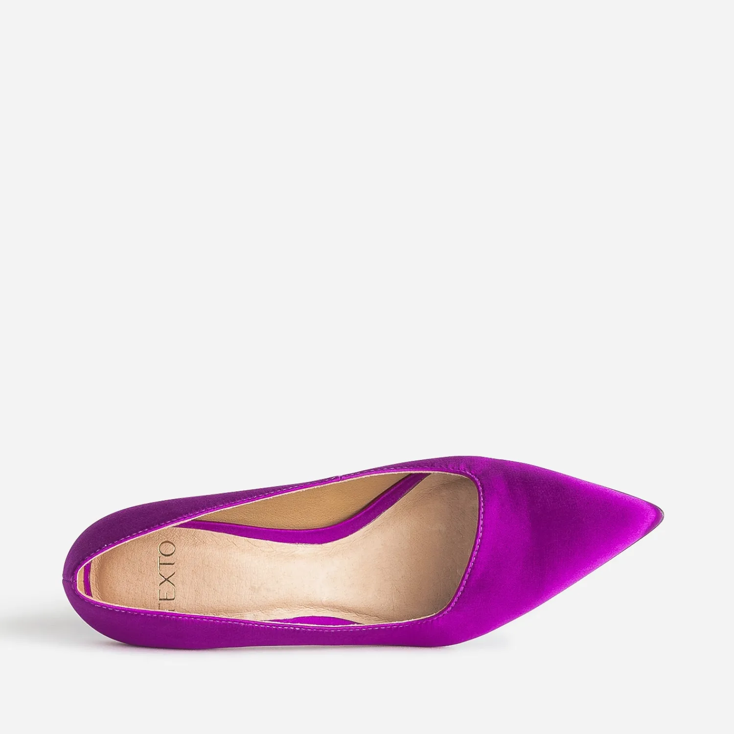 Texto Escarpins^Escarpin satiné avec découpe biais VIOLET
