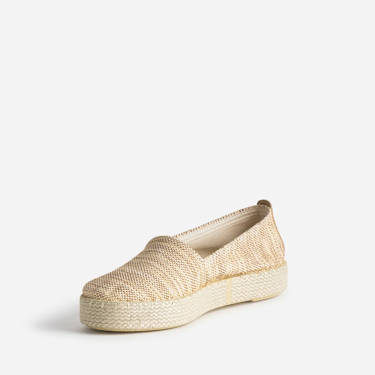 Eram Espadrilles^Espadrille textile tressé rayé BEIGE