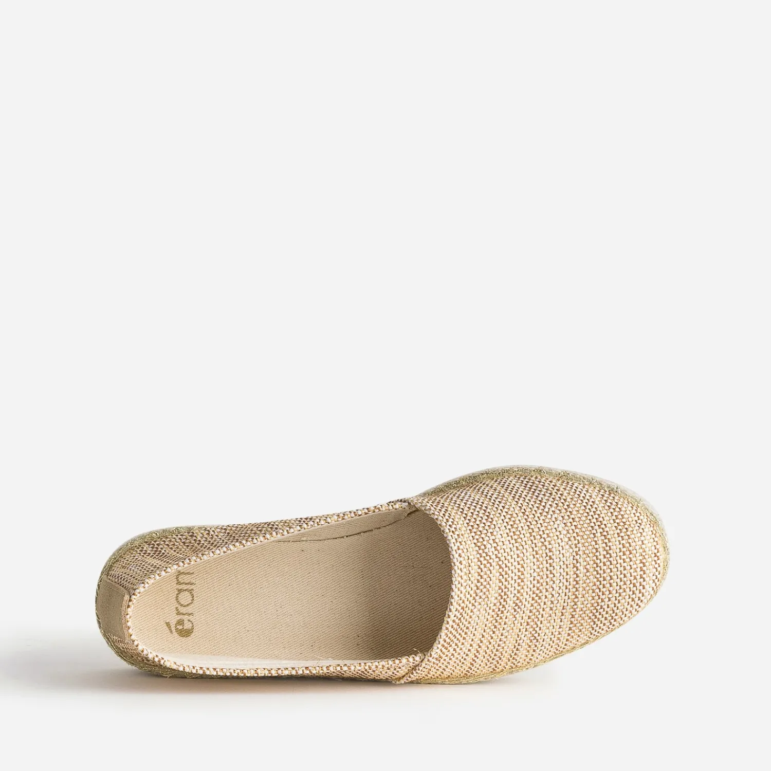 Eram Espadrilles^Espadrille textile tressé rayé BEIGE
