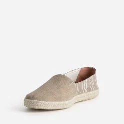Eram Espadrilles^Espadrille toile motif rayures BEIGE