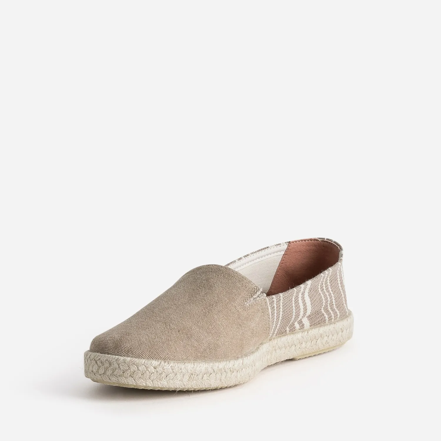 Eram Espadrilles^Espadrille toile motif rayures BEIGE