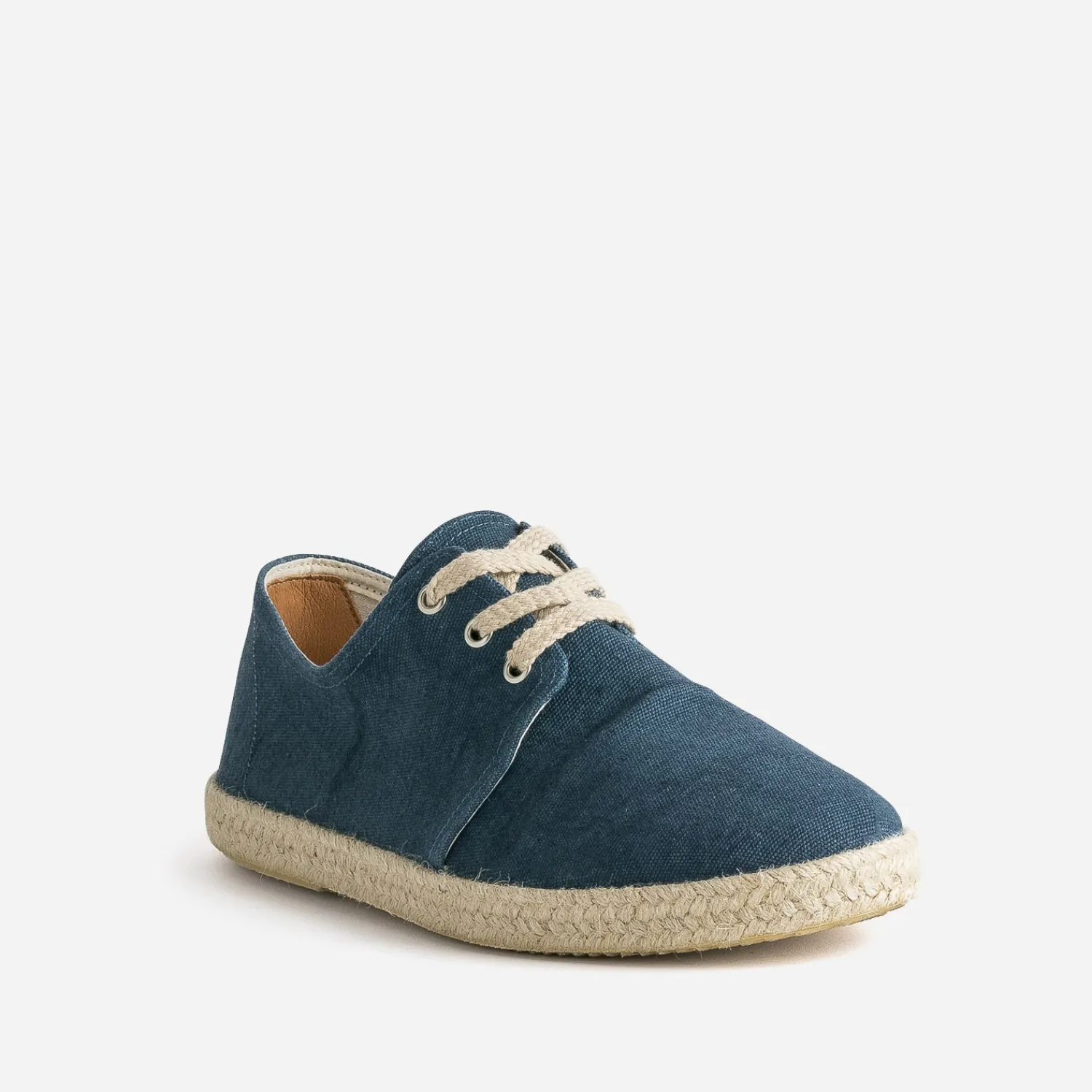 Eram Espadrilles^Espadrille marine en toile éco-conçu BLEU