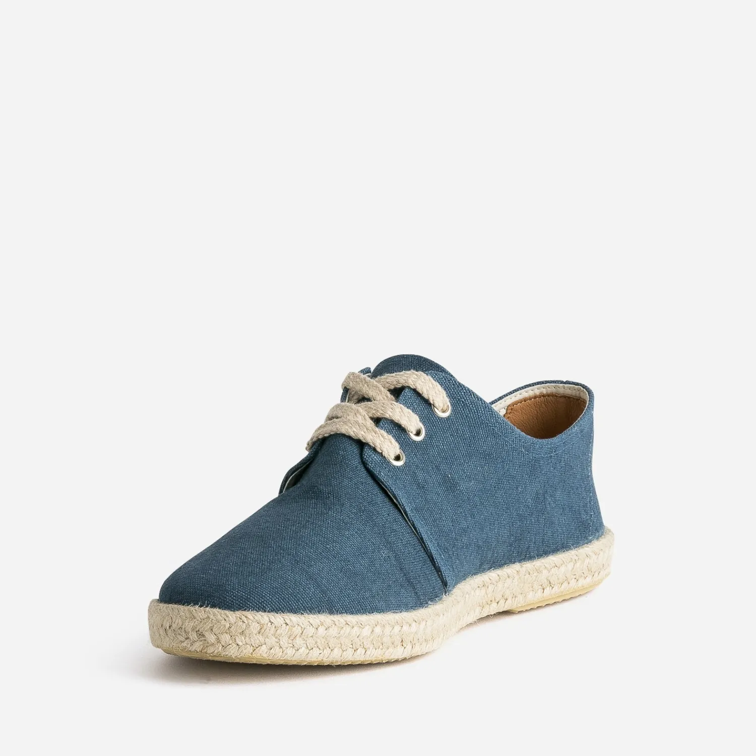 Eram Espadrilles^Espadrille marine en toile éco-conçu BLEU