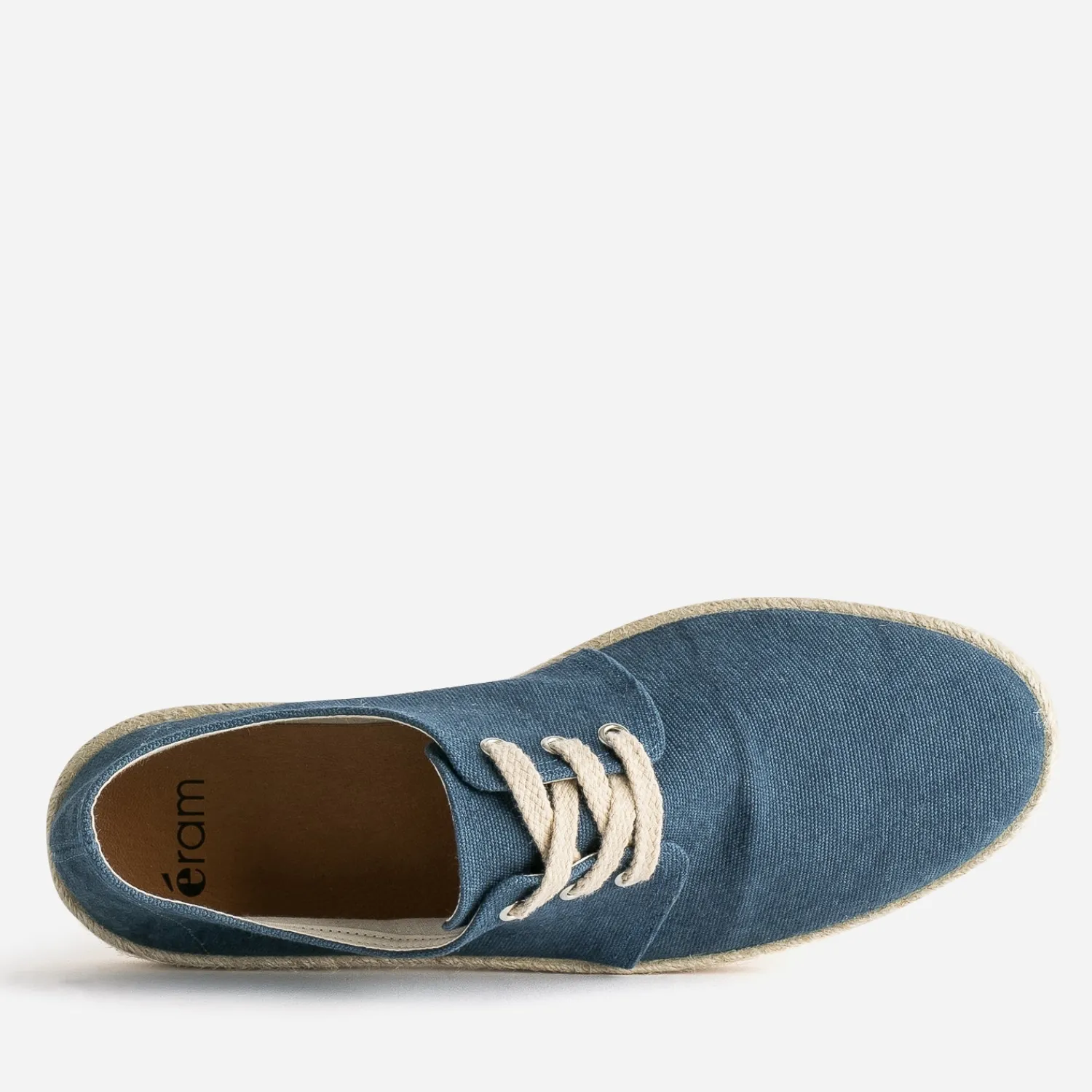 Eram Espadrilles^Espadrille marine en toile éco-conçu BLEU