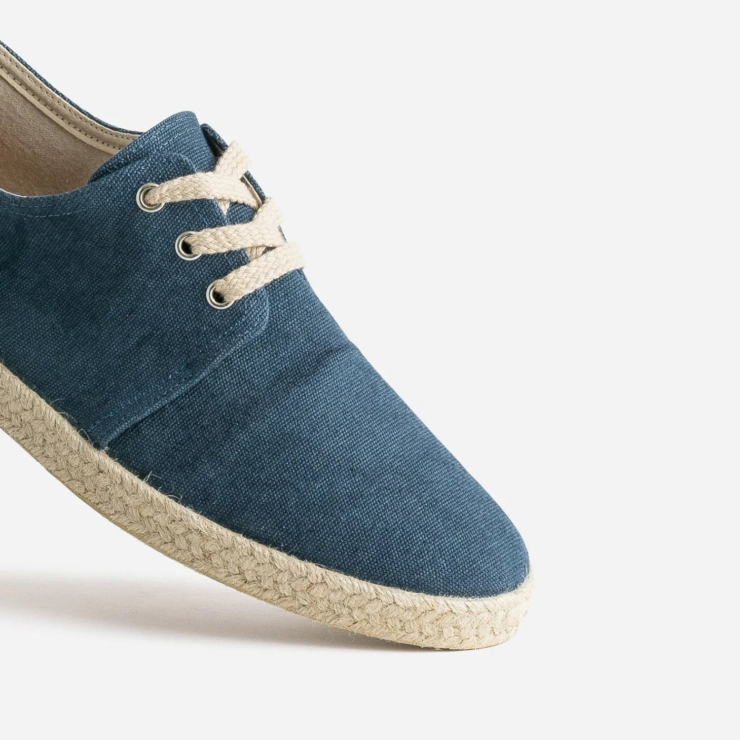 Eram Espadrilles^Espadrille marine en toile éco-conçu BLEU