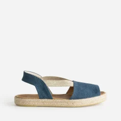 Eram Espadrilles^Espadrille bleue toile éco-conçu MARINE