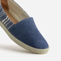 Eram Espadrilles^Espadrille e toile motif rayures BLEU