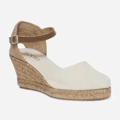 Eram Sandales^Espadrille compensée écrue BLANC