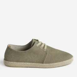 Eram Espadrilles^Espadrille en toile à lacet éco-conçu KAKI
