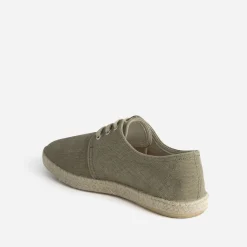 Eram Espadrilles^Espadrille en toile à lacet éco-conçu KAKI