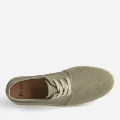 Eram Espadrilles^Espadrille en toile à lacet éco-conçu KAKI