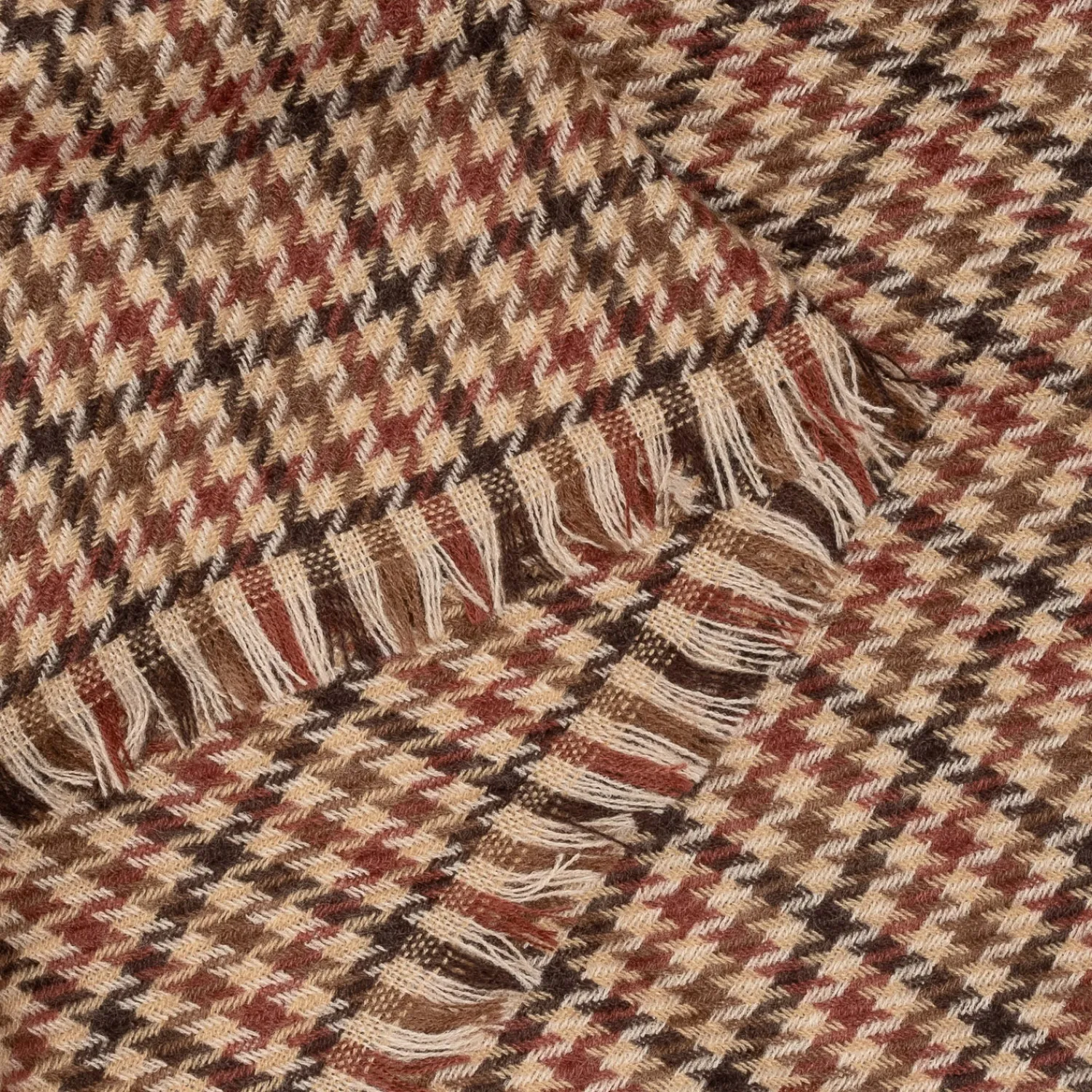 Eram Echarpes & Foulards^Etole beige à motif pied-de-poule MULTICOLORE