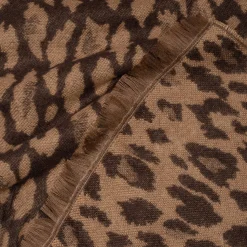 Eram Echarpes & Foulards^Etole beige jacquard motif léopard TAUPE