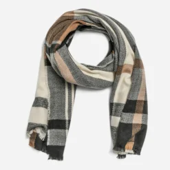 Eram Echarpes & Foulards|Accessoires^Etole écrue, camel et noir à motif carreaux BEIGE
