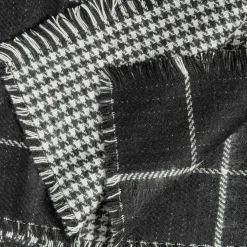 Texto Echarpes & Foulards^Etole e et blanche à carreaux NOIR