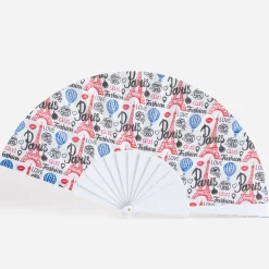 Eram Autres Accessoires^Eventail blanc motif inspiration Paris MULTICOLORE
