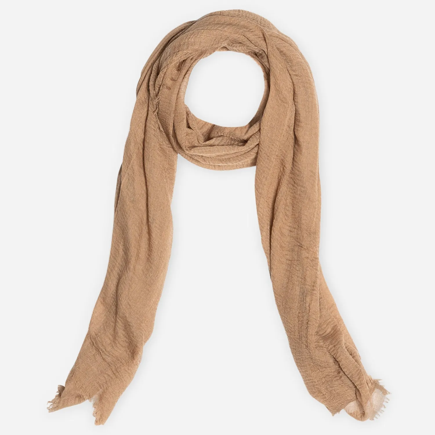 Texto Echarpes & Foulards^Foulard beige CAMEL