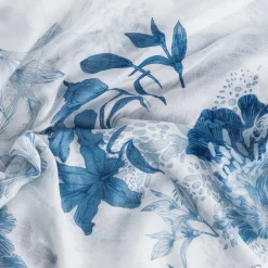 Eram Echarpes & Foulards^Foulard à motif fleurs bleues BLANC