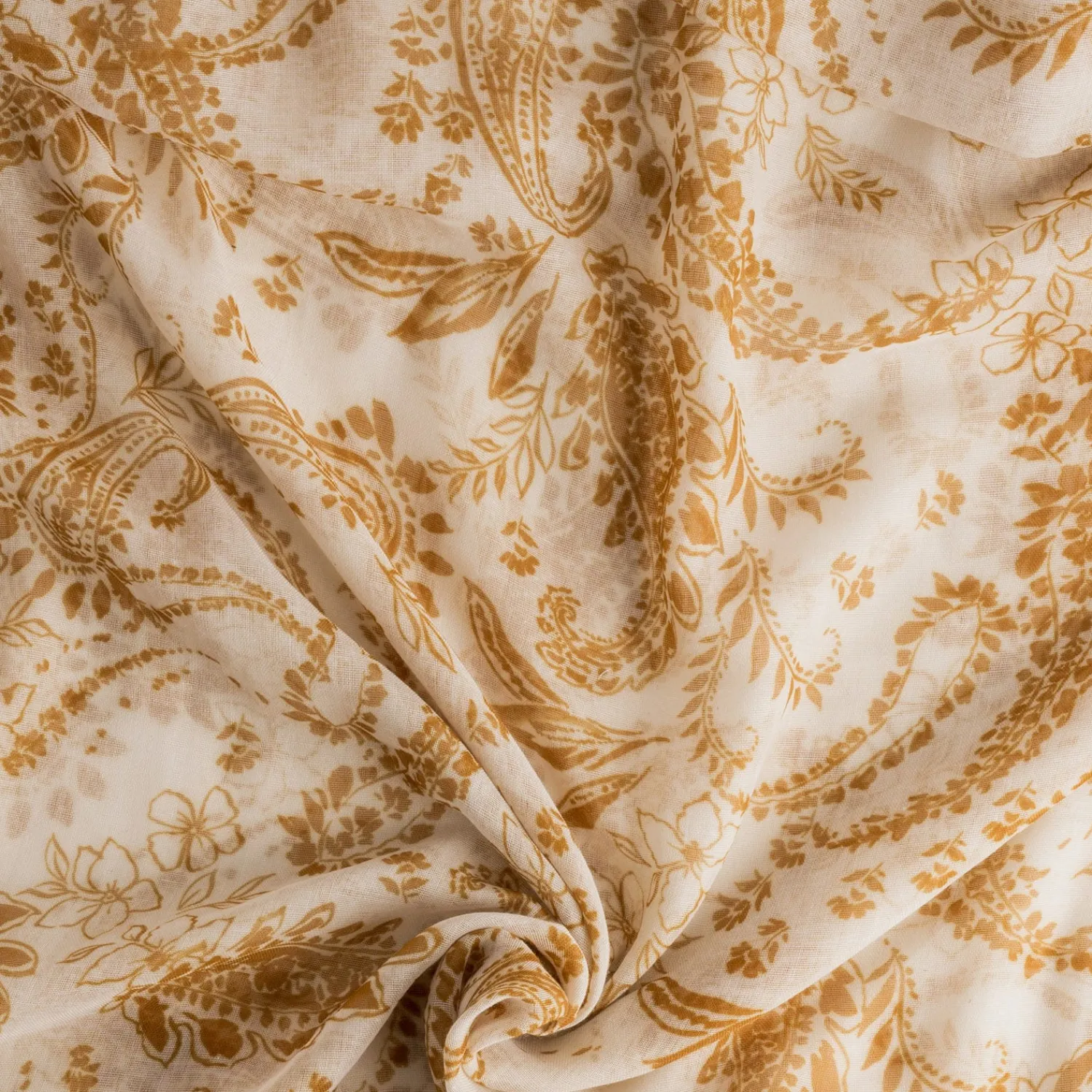 Eram Echarpes & Foulards^Foulard camel à motif cachemire floral MARRON