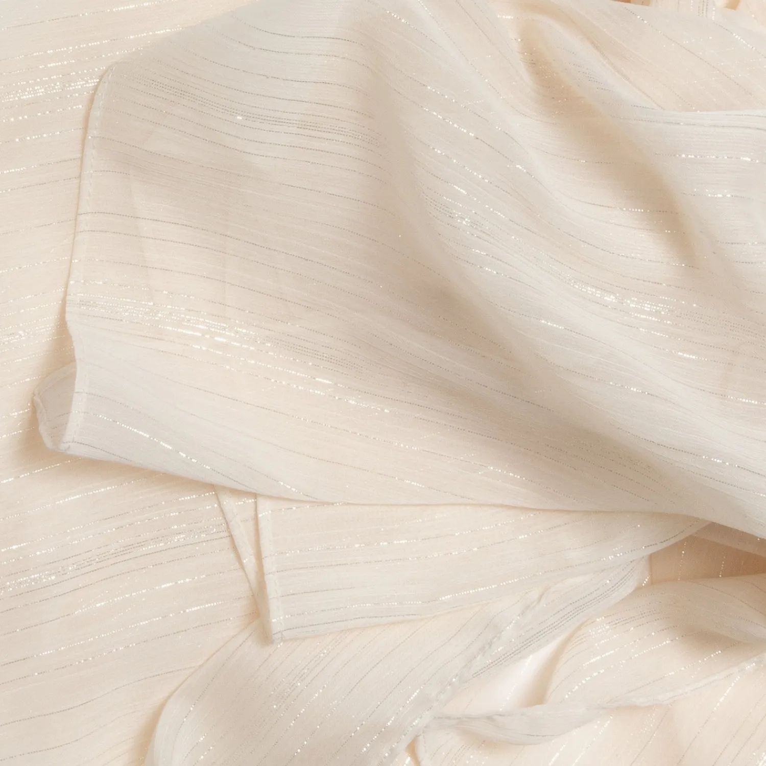 Eram Echarpes & Foulards^Foulard écru fines rayures dorées BEIGE