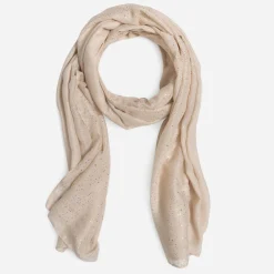 Eram Echarpes & Foulards^Foulard ecru pailleté doré BEIGE