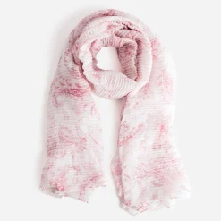 Eram Echarpes & Foulards^Foulard plissé imprimé cachemire ROSE