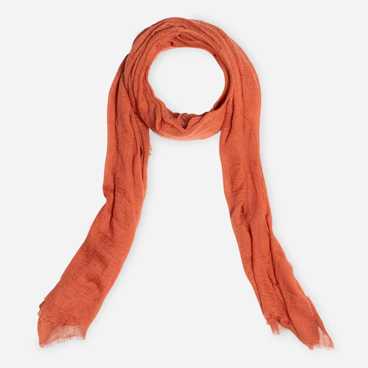 Texto Echarpes & Foulards^Foulard rouge brique ORANGE