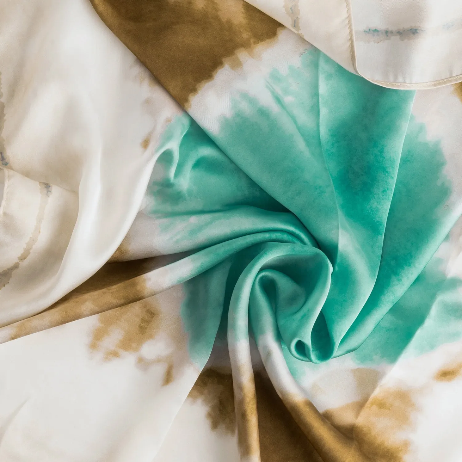 Texto Echarpes & Foulards^Foulard beige effet tie and dye MULTICOLORE