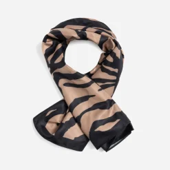 Texto Echarpes & Foulards^Foulard motif zèbre BEIGE