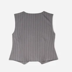 Texto T-Shirts^Gilet de costume rayures tennis GRIS