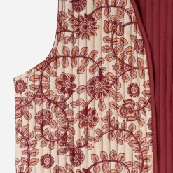 Texto Vestes & Gilets^Gilet réversible rouge motif fleurs indiennes BEIGE