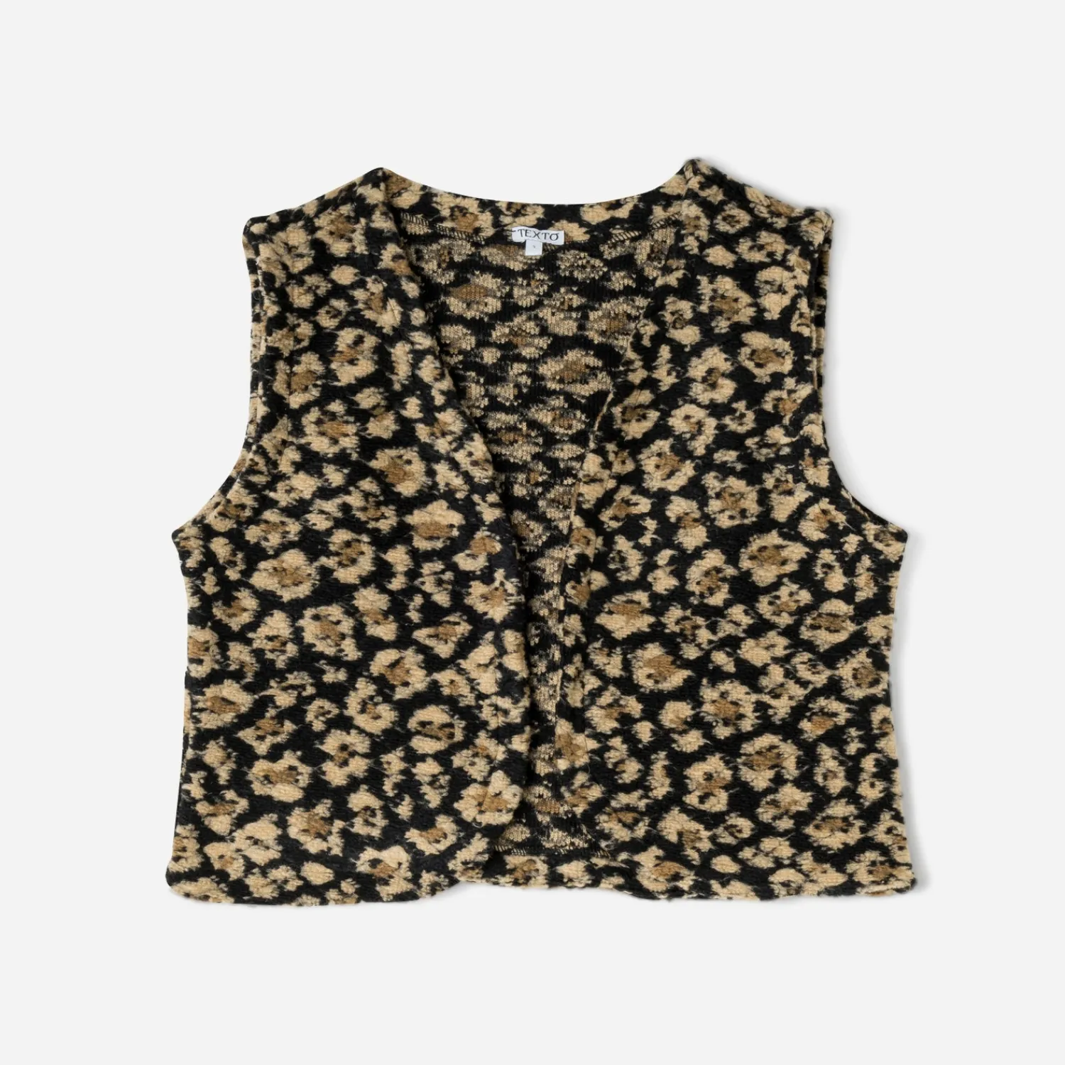 Texto Vestes & Gilets^Gilet à motif léopard NOIR