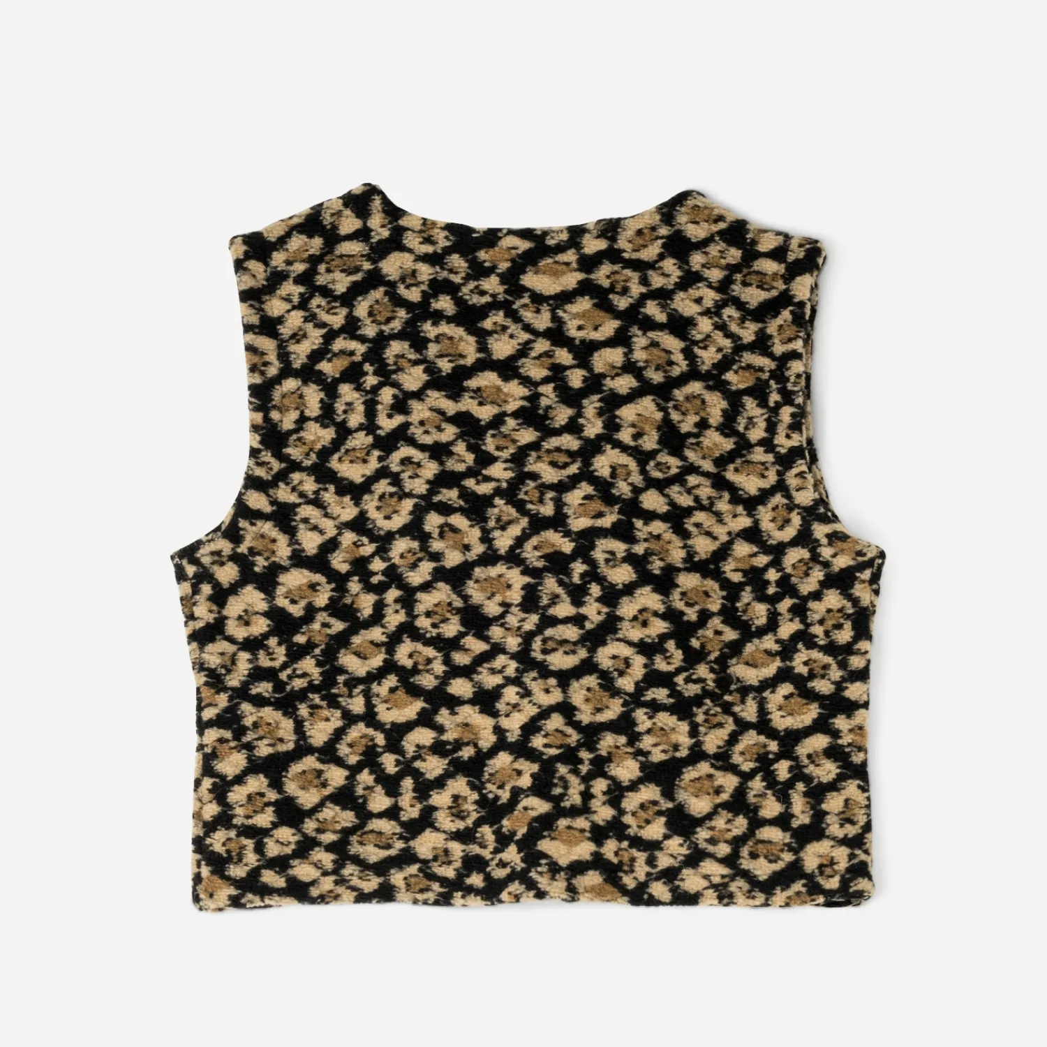 Texto Vestes & Gilets^Gilet à motif léopard NOIR