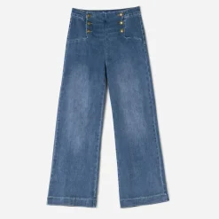 Texto Pantalons & Jeans^Jean à pont BLEU