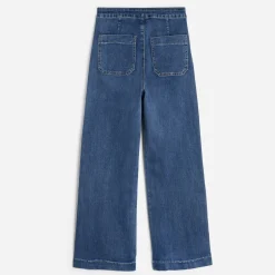 Texto Pantalons & Jeans^Jean denim à pont BLEU