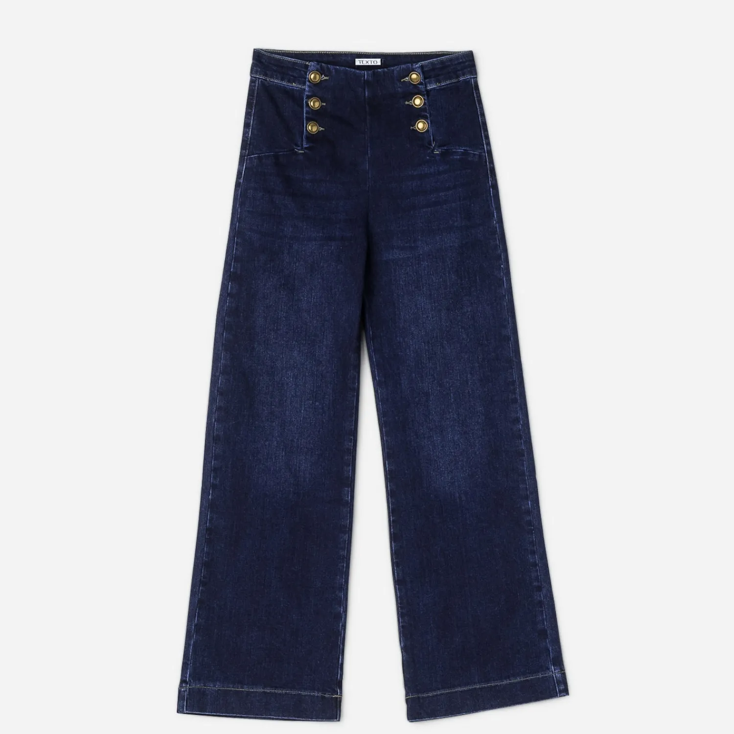 Texto Pantalons & Jeans^Jean brut à pont BLEU