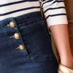 Texto Pantalons & Jeans^Jean brut à pont BLEU