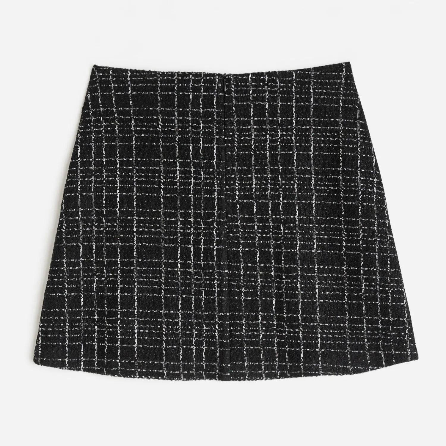 Texto Jupes^Jupe courte à pont e façon tweed NOIR