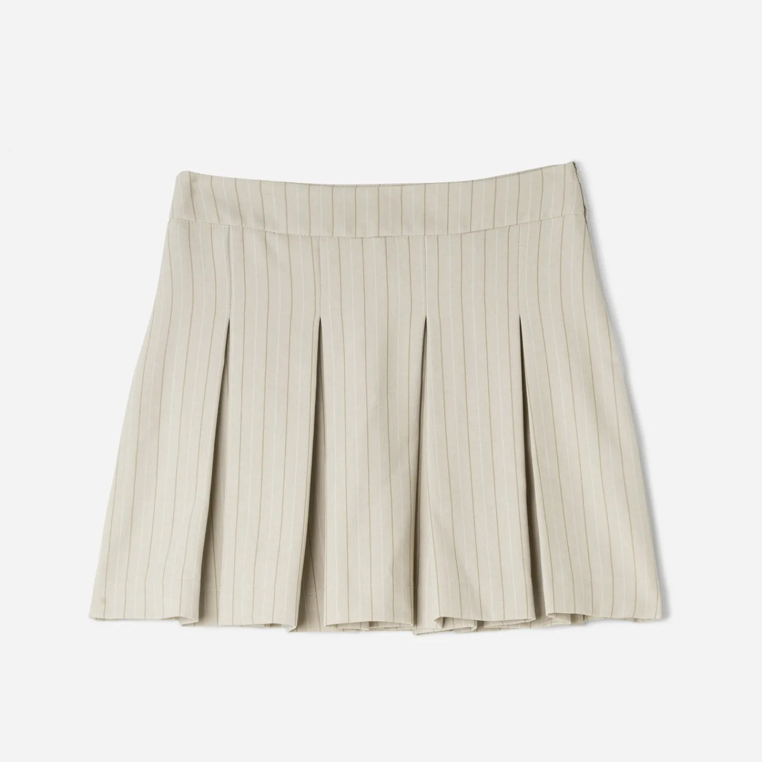 Texto Jupes^Jupe de tailleur rayures tennis BEIGE