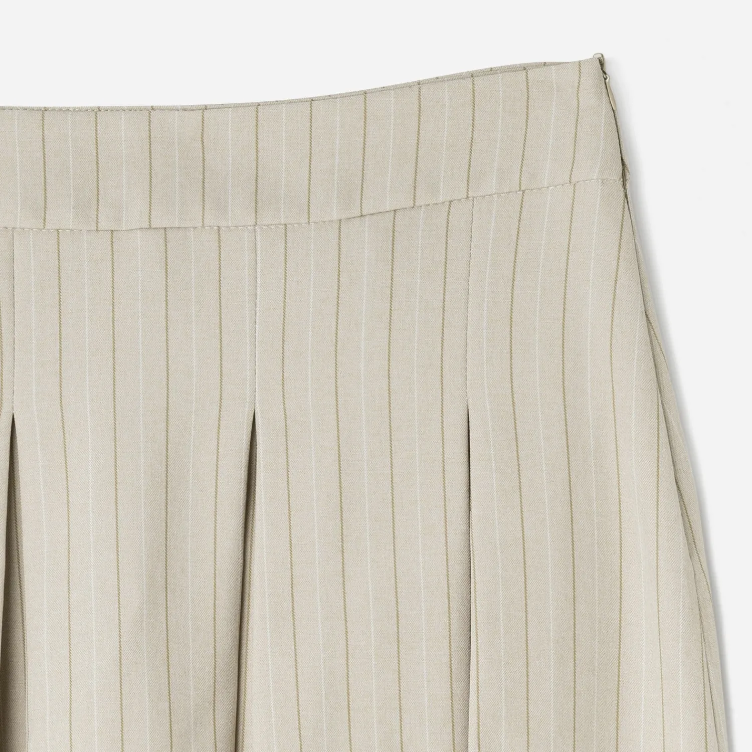 Texto Jupes^Jupe de tailleur rayures tennis BEIGE