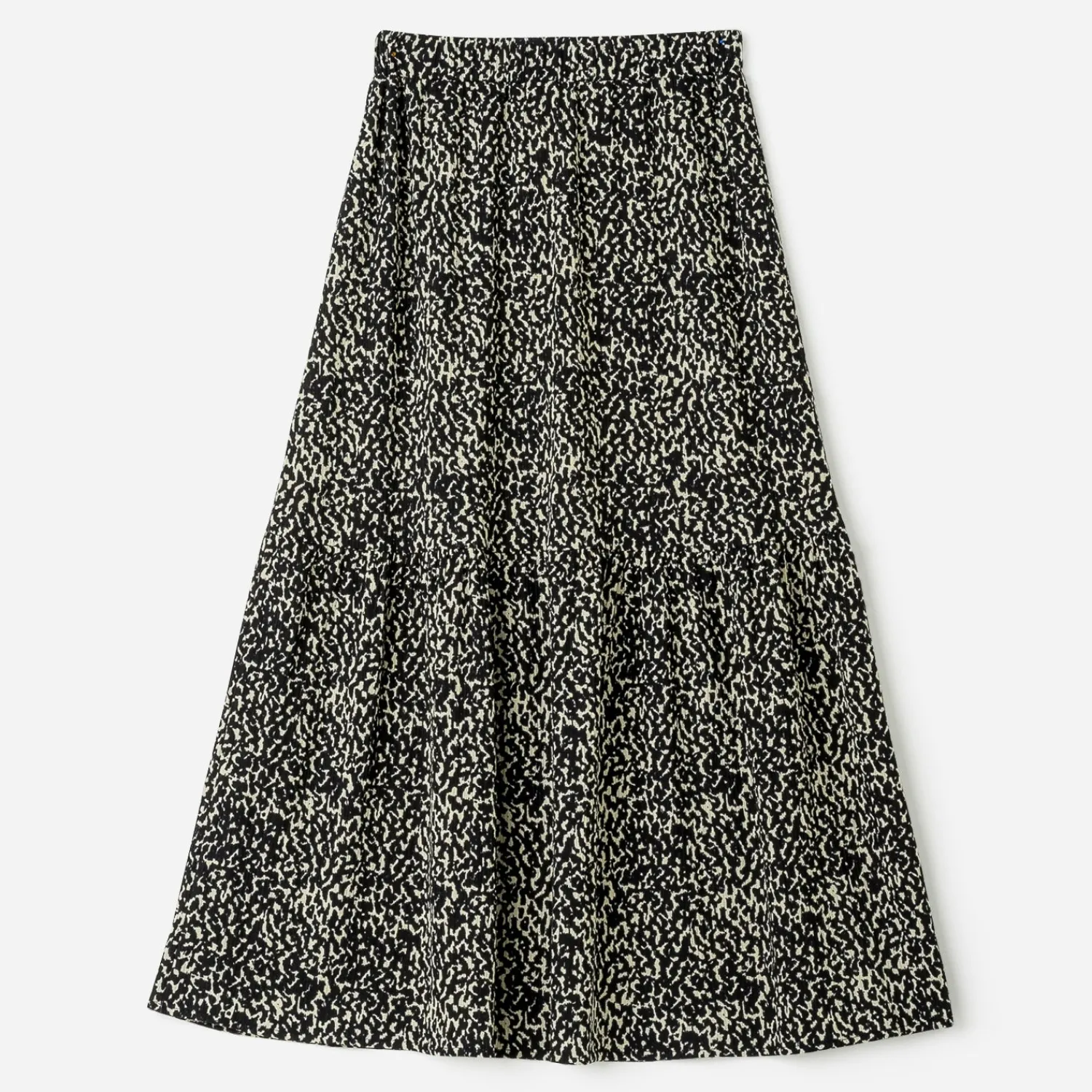 Texto Jupes^Jupe longue e motif animalier NOIR