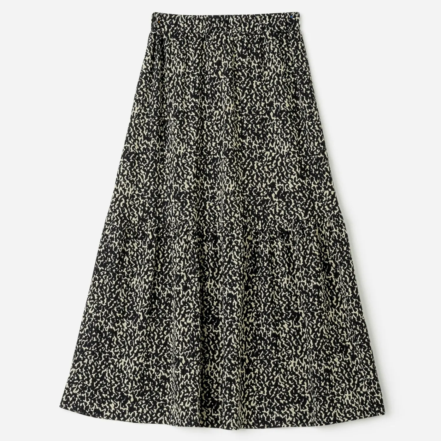 Texto Jupes^Jupe longue e motif animalier NOIR