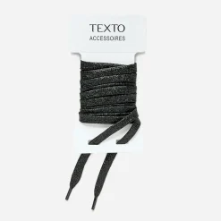 Texto Lacets|Autres Accessoires^Lacets enduit pailleté NOIR