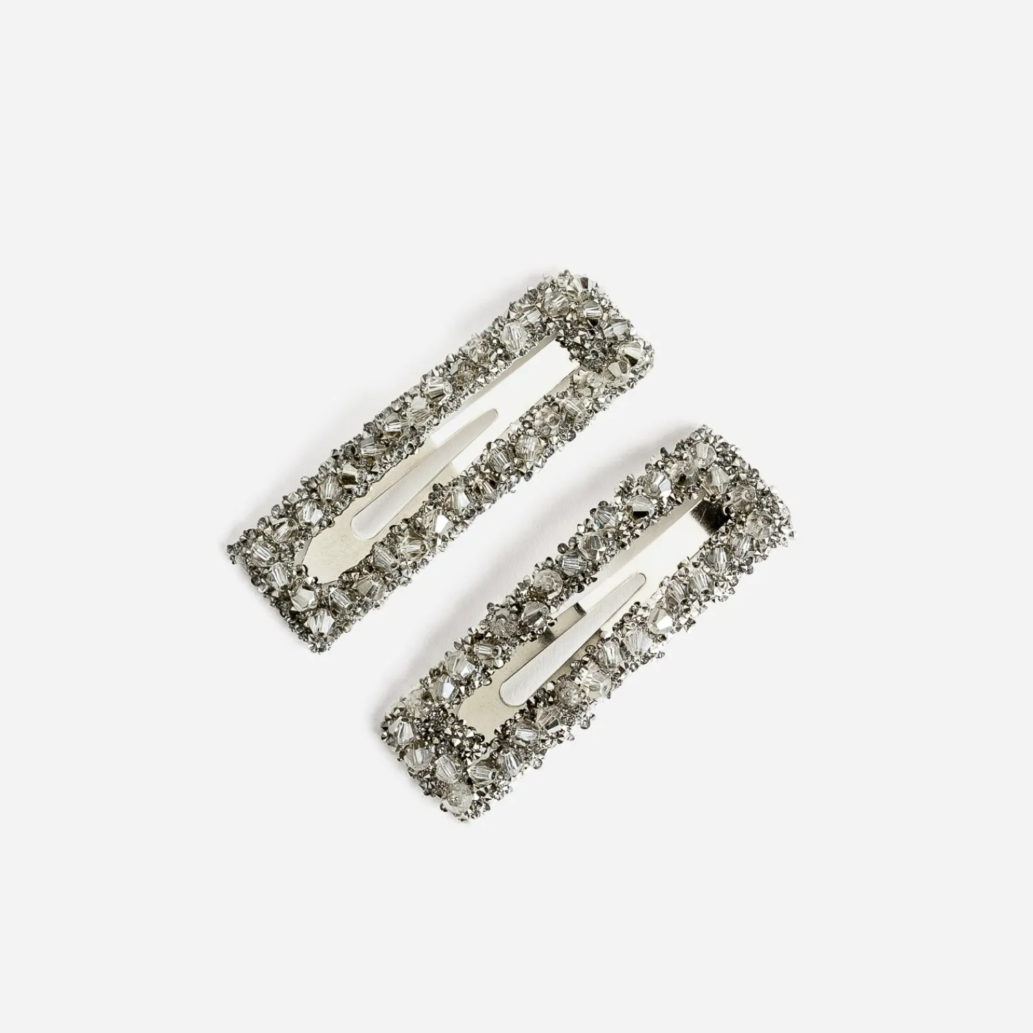 Eram Accessoires^Lot de 2 barrettes-clip grises perlées ARGENT