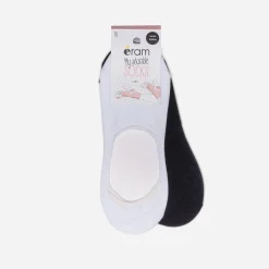 Eram Chaussettes & Collants^Lot de socquettes courtes blanches et noires MULTICOLORE